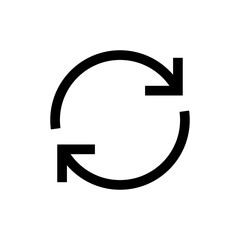 Refresh icon symbol for apps and websites. Reload sign and symbol. Update icon.