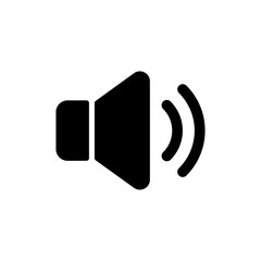 Speaker icon symbol for apps and websites. volume sign and symbol. loudspeaker icon. sound symbol