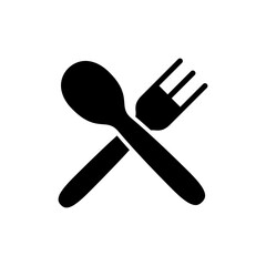spoon and fork icon symbol for apps and websites. spoon, fork and knife icon vector. restaurant sign and symbol