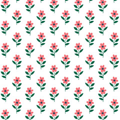 Seamless Floral Pattern Abstract Geometric Flower