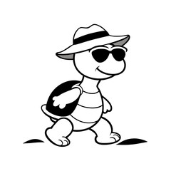 turtle wearing sunglasses