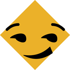 Emoji emoticons featuring smiling faces and joyful expressions for digital communication