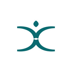 fitness sport logo design illustration