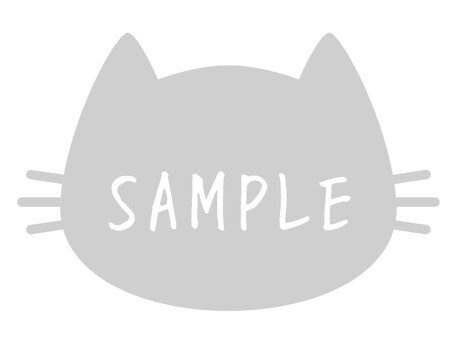 Transparent Cat Watermark with SAMPLE Text