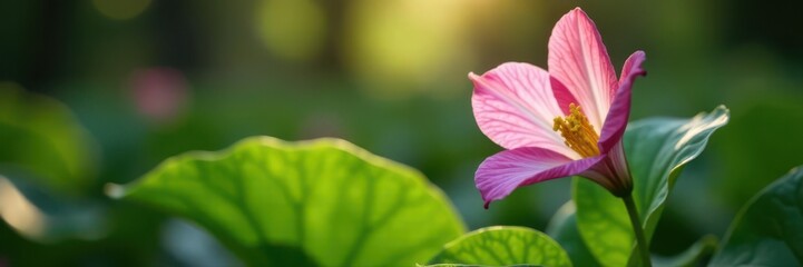 Three-petaled trillium, intricate stamen, dappled sunlight, macro, wildflower, plant