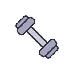 Stylized Dumbbell Illustration For Fitness And Weightlifting Design