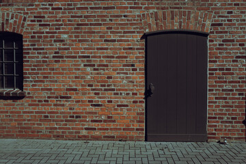 Brick wall background. Stone brick wall for art background texture. Brickwork background for design. Architecture.