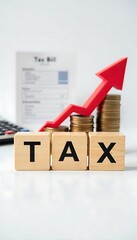 Generative AI Image representing taxation and financial growth concept
