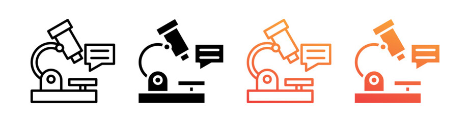 Lab Multi Style Icon Set Vector 