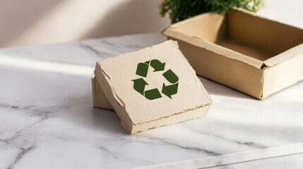 gift box on green background