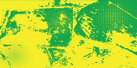 Dots halftone yellow green color pattern gradient texture background modern dotted arts