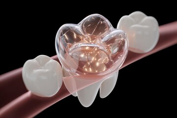 3D Dental Illustration  Tooth Decay  Caries  Extraction  Gum  Molar