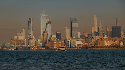 New York Trade Center. New York buildings. New York architecture building. Skyline New York. Urban cityscape.