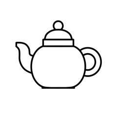 teapot sketch vector design illustration, teapot icon, teapot logo, good as sticker.