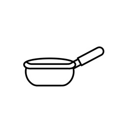 water pot sketch vector design illustration, pot icon, pot logo, good as sticker.