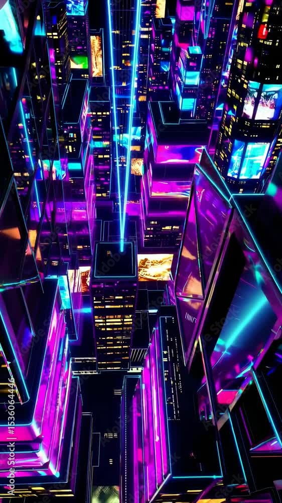 Poster spaceship warp speed through vibrant tunnel in deep space