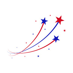 Fourth of July Fireworks Vector Illustration