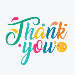 THANK YOU vector illustration