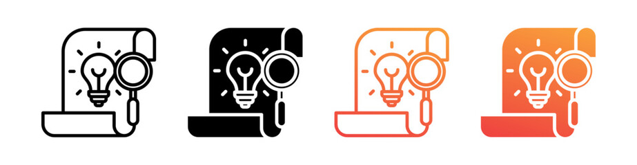 Discovery Multi Style Icon Set Vector 