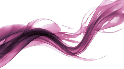 Abstract image of a flowing, pink, translucent ribbon or smoke, with a dynamic, wavy form against a black background