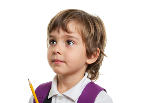 Young Student Pupil Thoughtful Future Vision