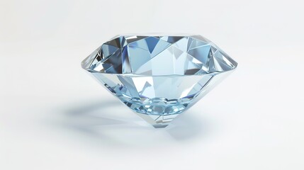 3D Diamond - shaped Design on White Background