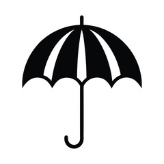 climate, handle, black, meteorology, rain, season, weather, rainy, object, illustration, umbrella, graphic, vector, design, web, pictogram, simple, protection, sign, isolated, icon, parasol, symbol, s