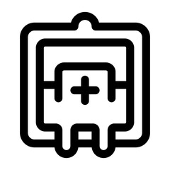 Obraz premium Pharmacy Cross Icon Design