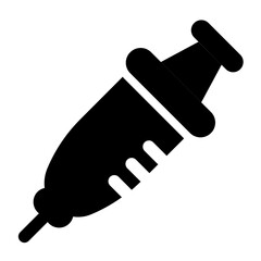 Medical Syringe Line Icon