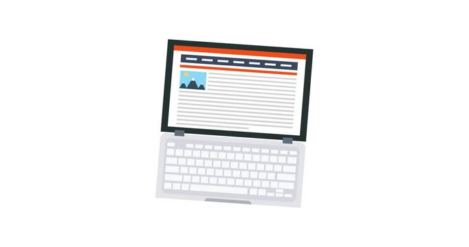 A clean animated icon representing copywriting, often featuring a pen, text lines, or document symbol. Ideal for illustrating creative writing, content strategy, brand messaging, advertising copy, SEO
