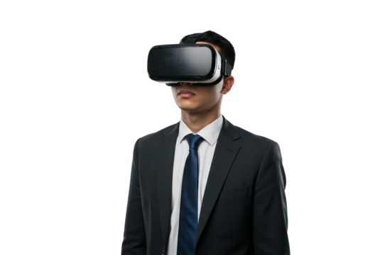 VR Headset Tech Business Presentation Digital Innovation