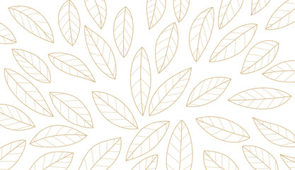 Fototapeta premium golden leaf patten background