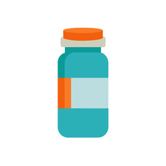 Obraz premium pill bottle on white background