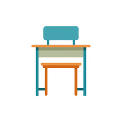 school desk on white background .svg