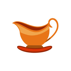 gravy boat on white background .svg