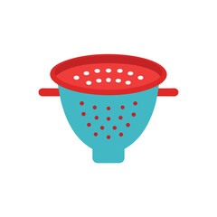 strainer on white background 