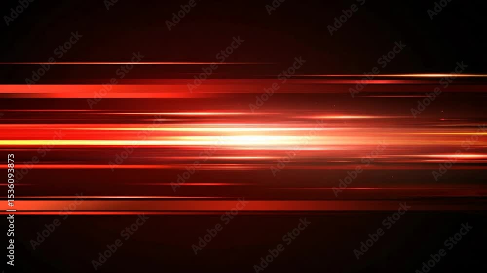 Poster dynamic red light streaks creating a sense of motion and speed, perfect for futuristic designs