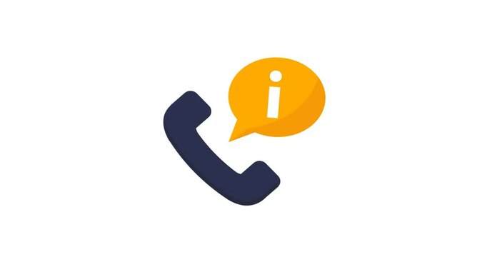 A clean animated icon representing the universal "info" or information symbol, often shown as a lowercase 'i' in a circle. Perfect for customer support, help centers, app interfaces, knowledge bases, 