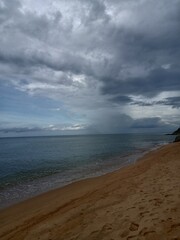 Little sunset over the sea