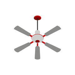 ceiling fan on white background  .svg
