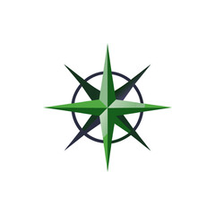 Fototapeta premium compass rose on white background .svg