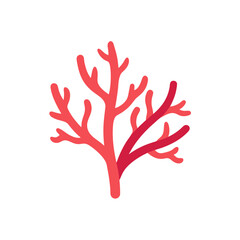 Obraz premium coral branch on white background 