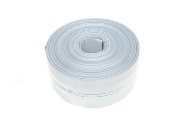 High pressure water hose isolated on white background.Hose 3 in.
