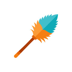 feather duster on white background  .svg