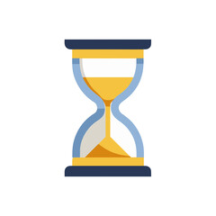 hourglass on white background 