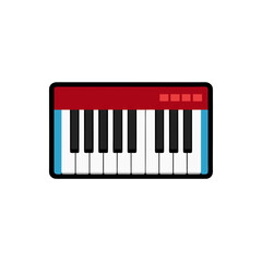 Fototapeta premium keyboard on white background 