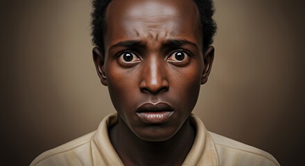 A Frightened Gaze: A Digital Portrait of Fear and Concern