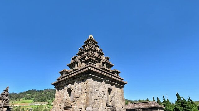 Arjuna Temple complex in Dieng. (In this complex there are Semar, Srikandi, Puntadewa and Sembadra temples).