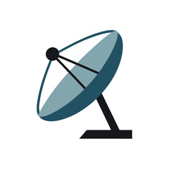 satellite dish on white background  .svg