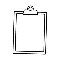 High resolution clipboard illustration a detailed vector graphic of a classic clipboard for office school or business designs